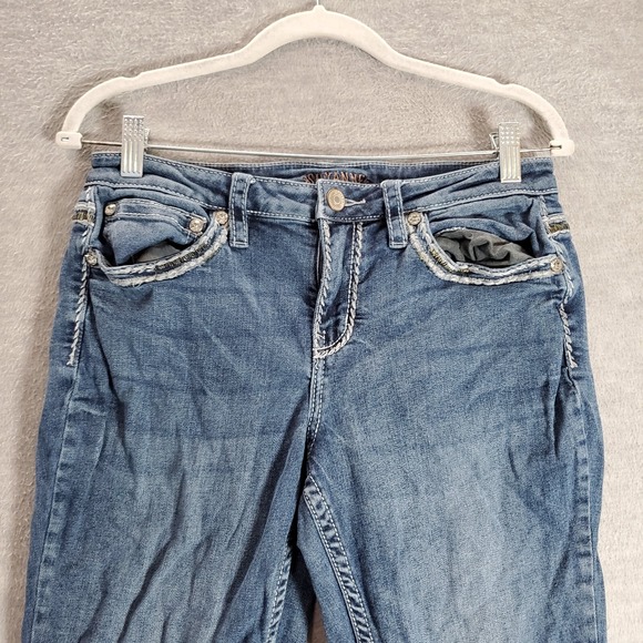 Shyanne Women Jeans 31x32 Short Blue Denim Wide Leg Mid Rise ACTUAL 30x30 - Picture 10 of 10